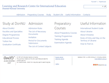 Tablet Screenshot of int.donnu.edu.ua